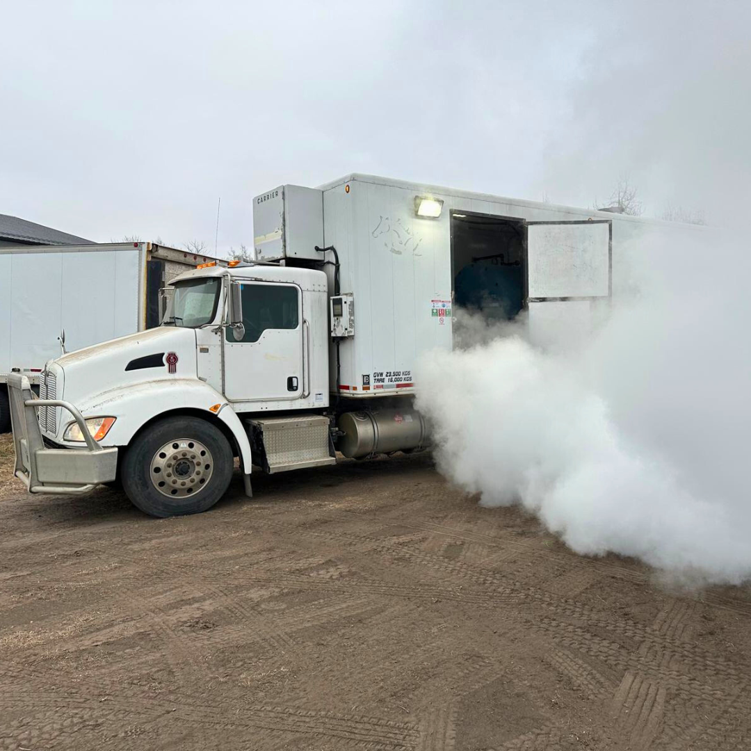 mobile boiler truck